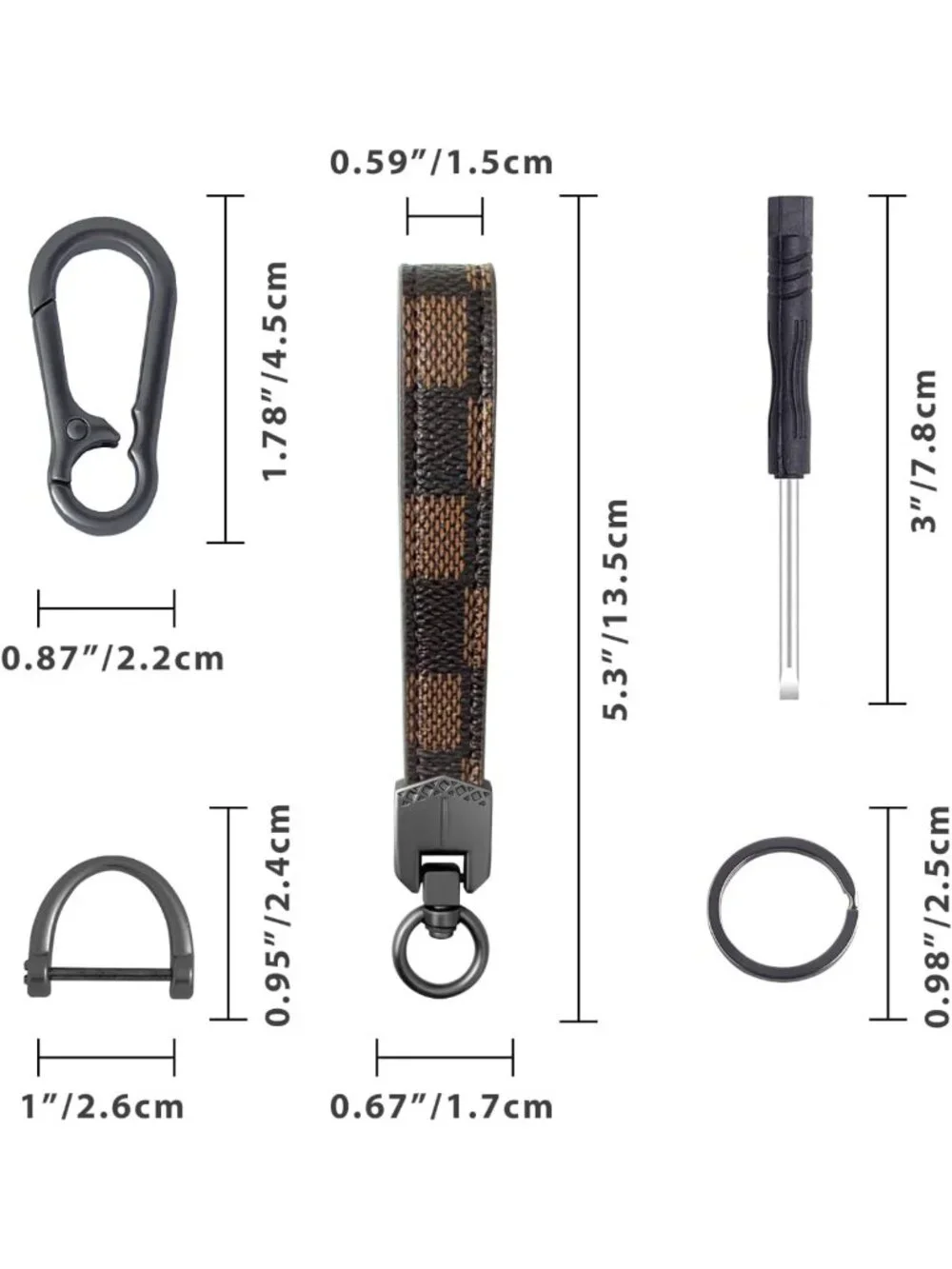Stylish Leather Keychain for Car & Home Keys - Durable, Chic, Perfect Gift